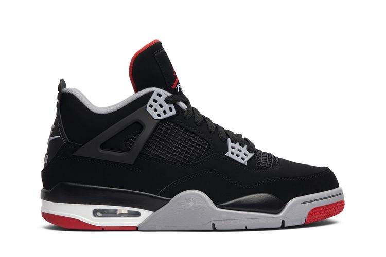 Air Jordan 4 Black/Cement Grey/Summit White/Fire Red