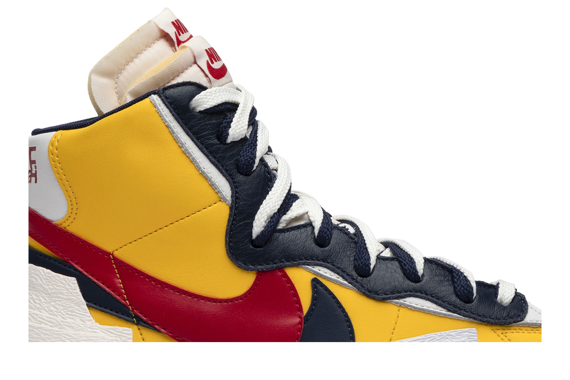 Sacai x nike blazer mid varsity maize best sale