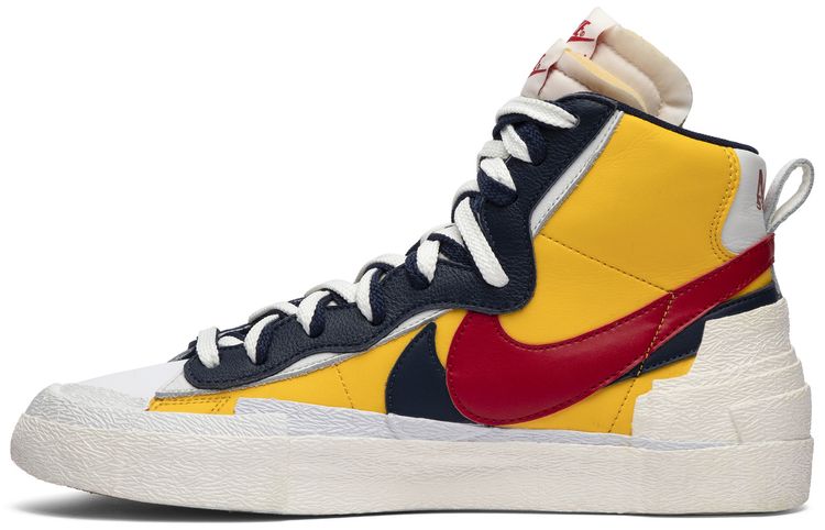 sacai x Nike Blazer Mid Maize Navy