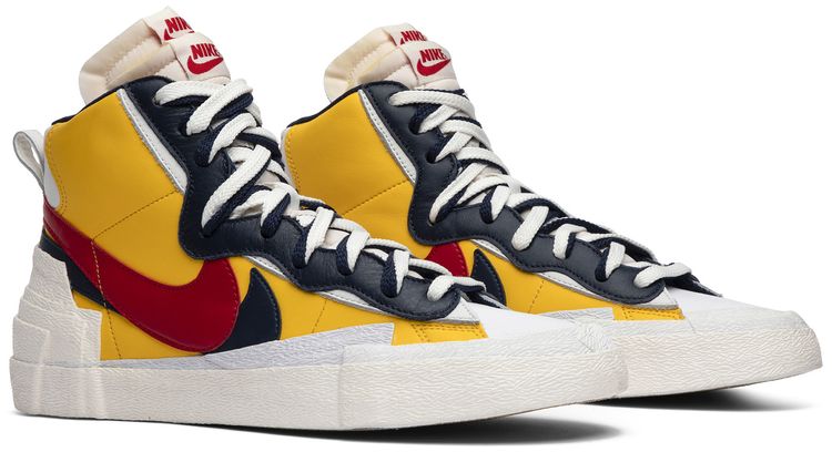 sacai x Nike Blazer Mid Maize Navy