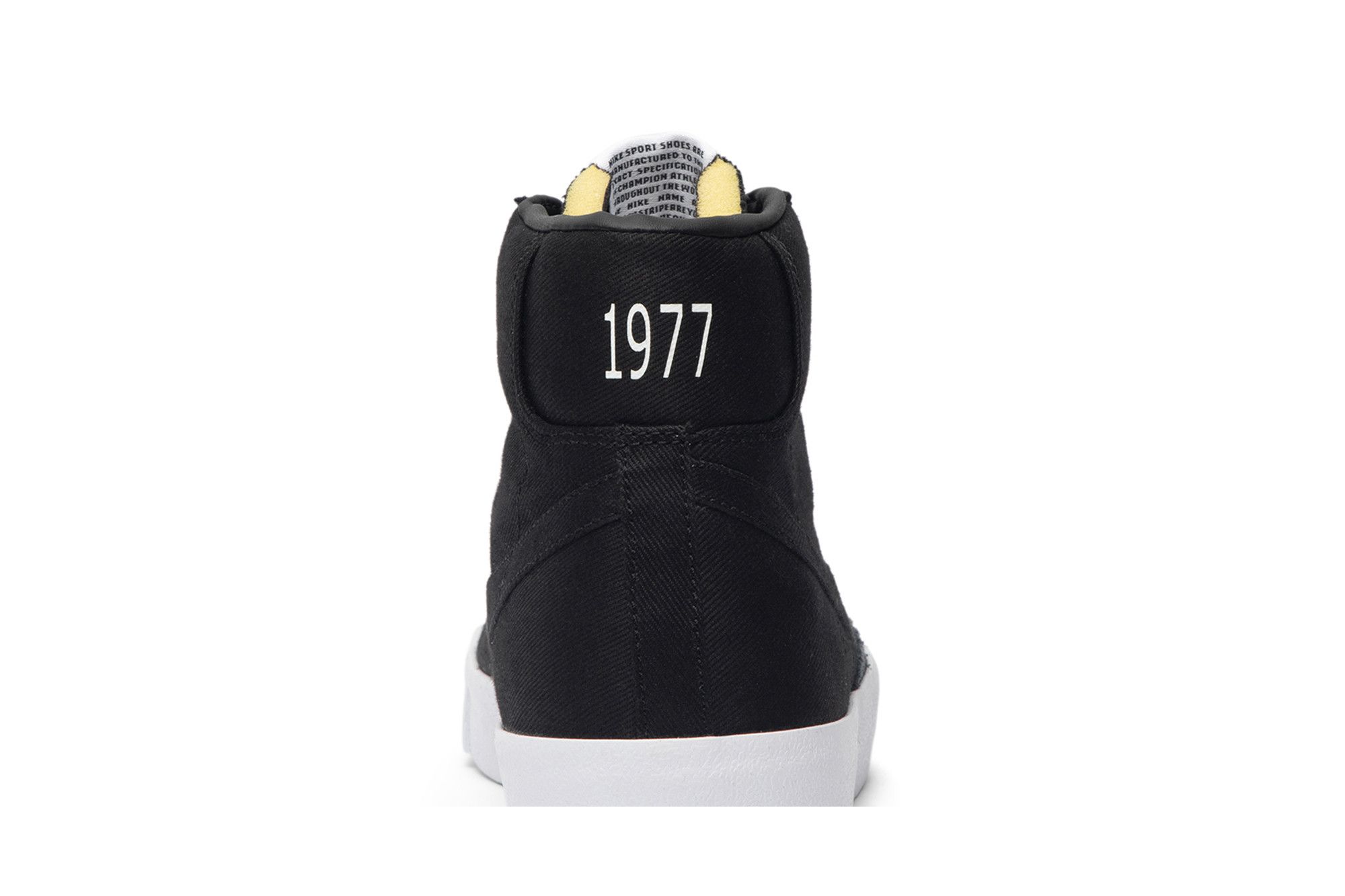 blazer mid 77 black canvas