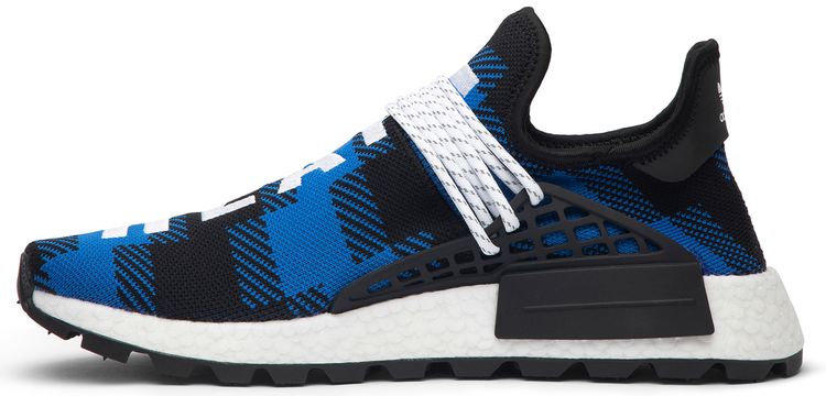 Pharrell x Billionaire Boys Club x adidas NMD Human Race Trail Blue Plaid