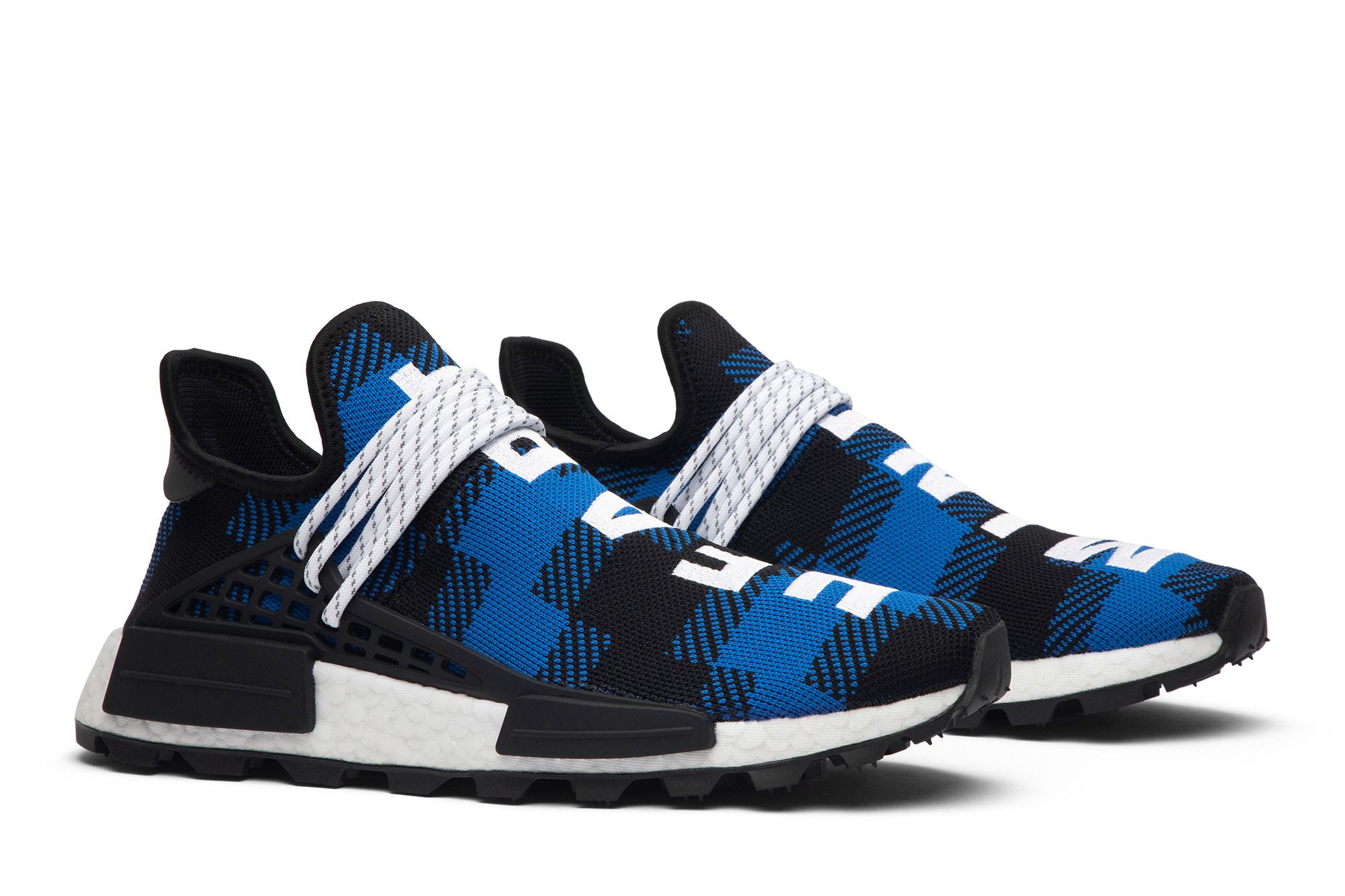 Buy Pharrell x Billionaire Boys Club x NMD Human Race Trail Blue Plaid EF7387 GOAT CA