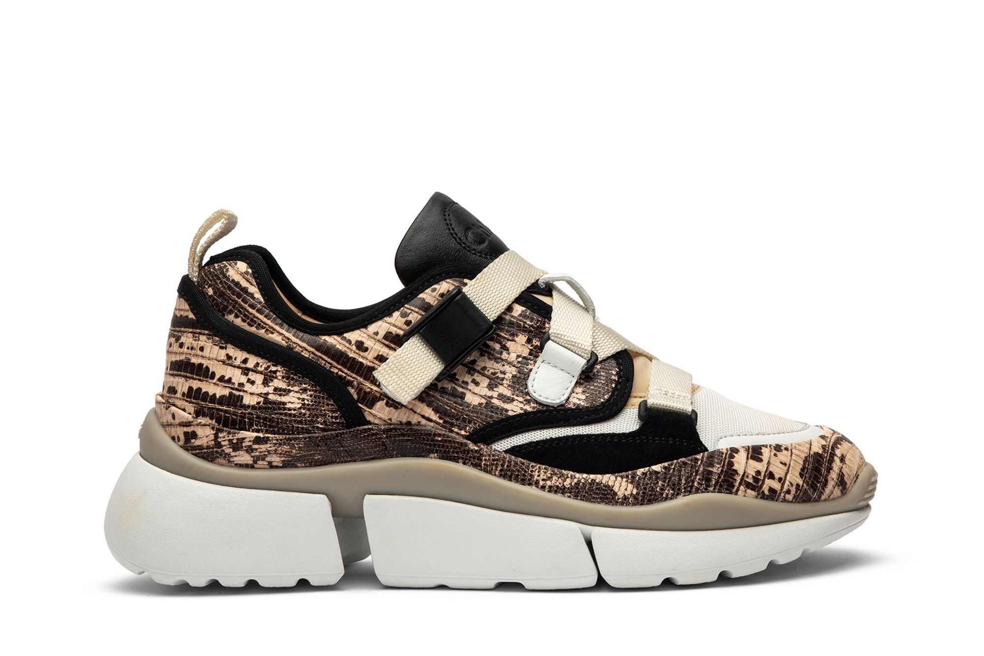 Buy Chlo Wmns Sonnie Low Top Python Embossed CHC19A051D3 091