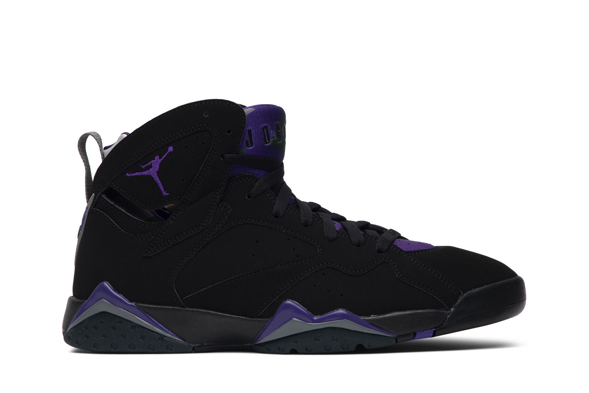 jordan 7 black and purple