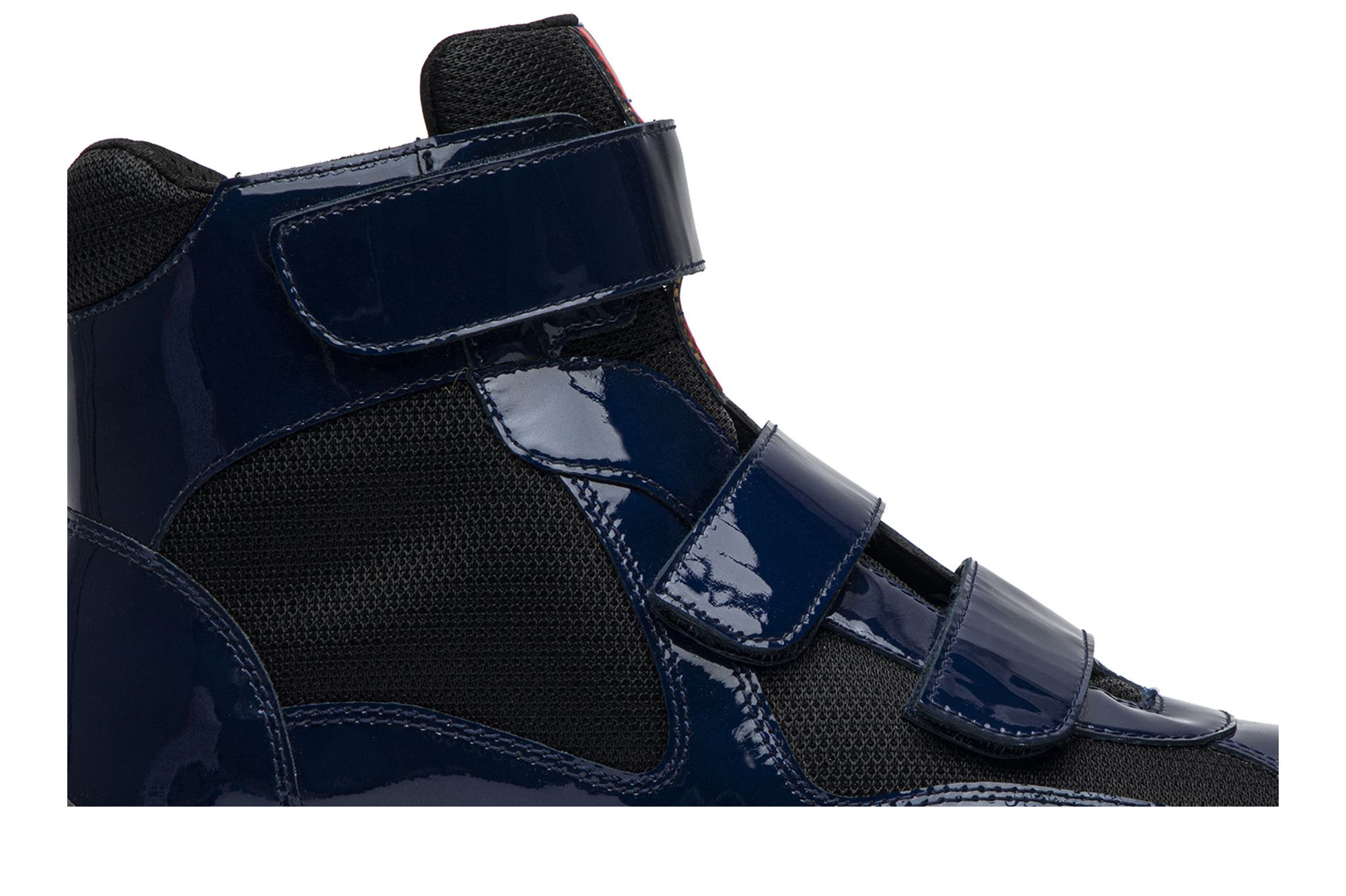 Buy Prada Patent Double-Strap High Top 'Royal Blue' - 4T2231