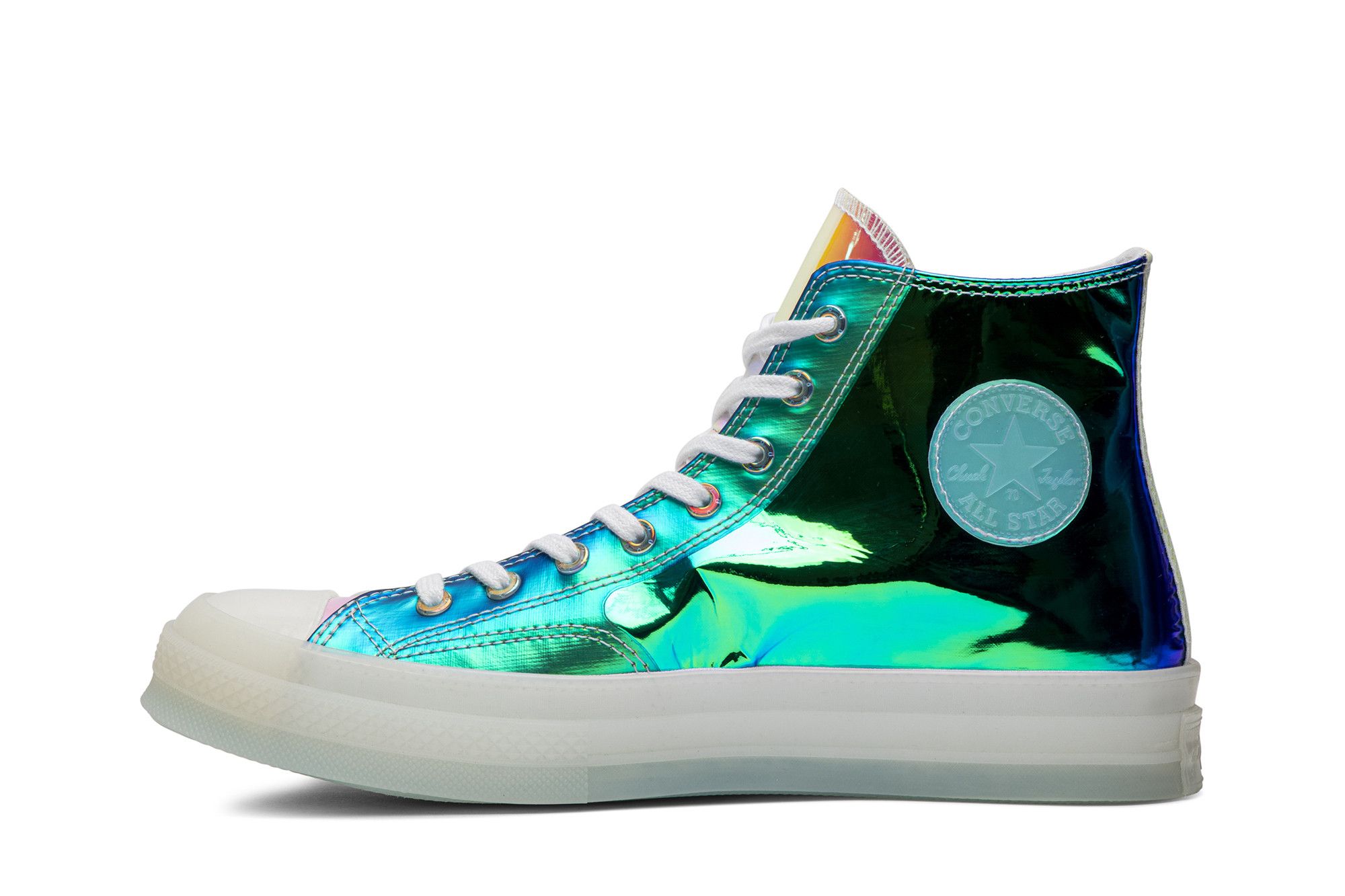 Iridescent converse high tops sale