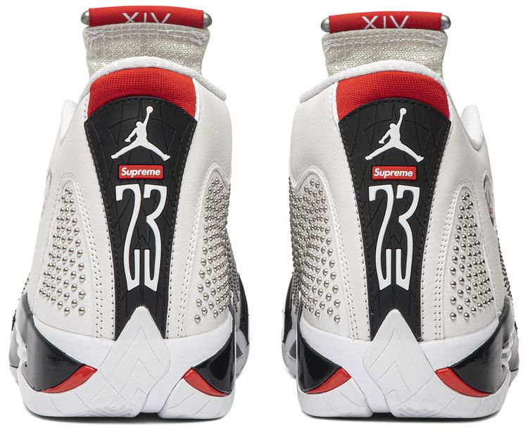Supreme x Air Jordan 14 Retro White