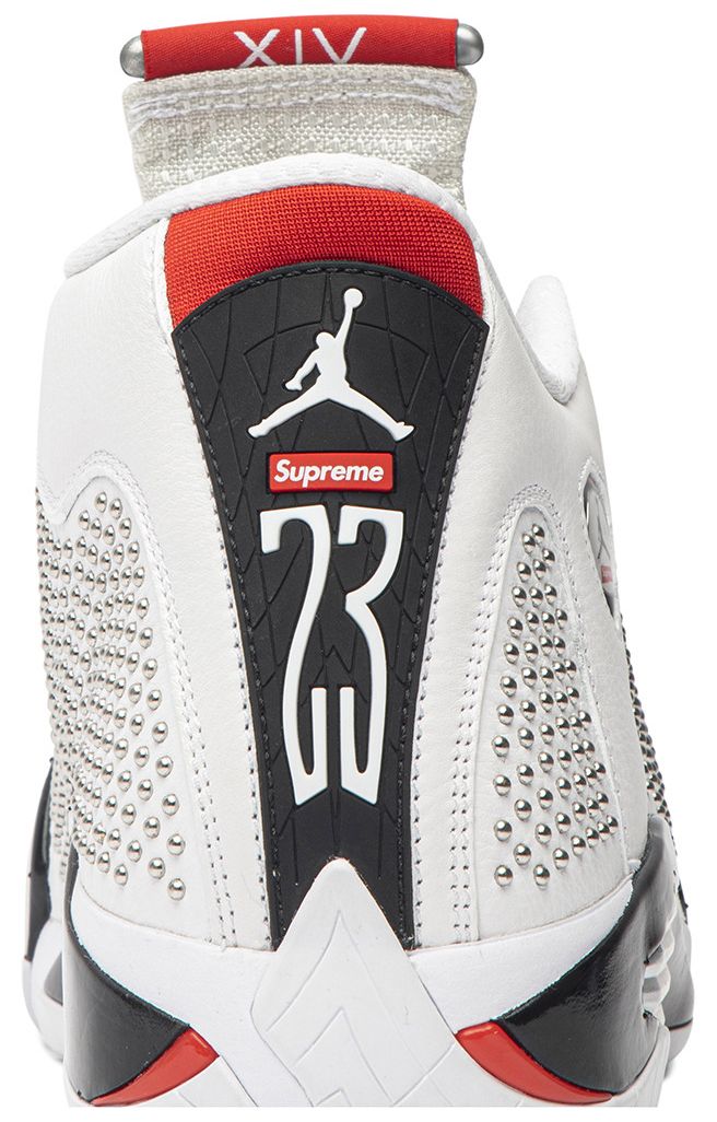 Supreme x Air Jordan 14 Retro White