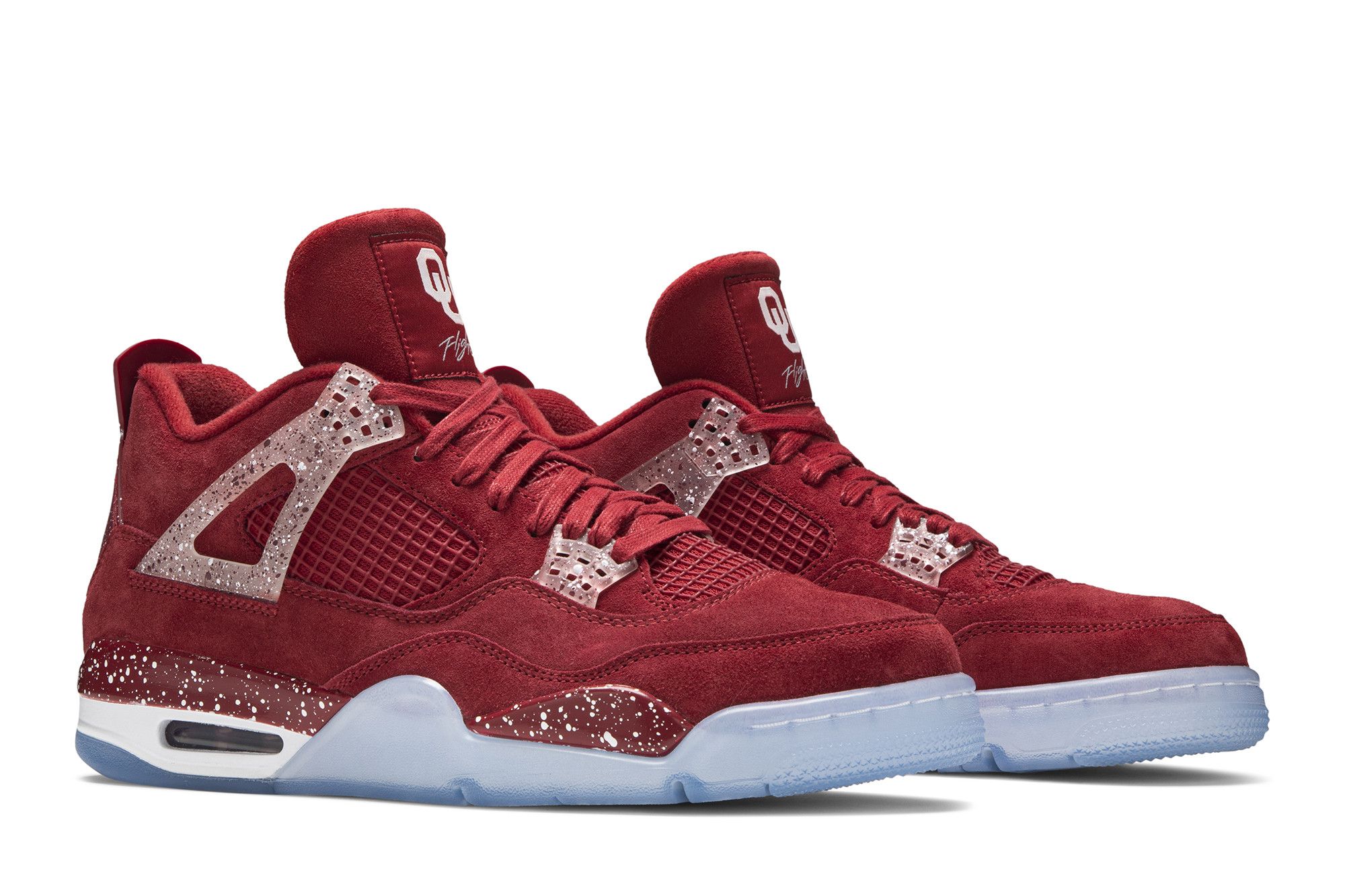 Size 8.5 Air Jordan 4 Retro Oklahoma Sooners PE