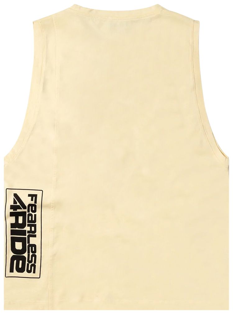 Aries Fearless Low Armhole Vest Alabaster