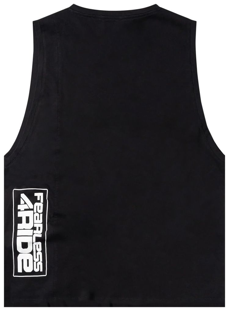 Aries Fearless Low Armhole Vest Black
