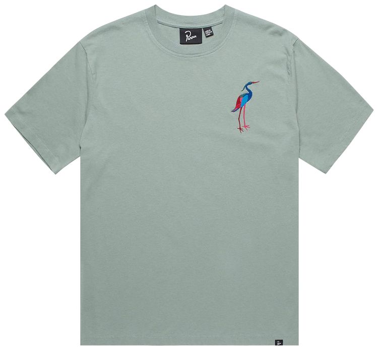 Parra The Common Crane T Shirt Pistache