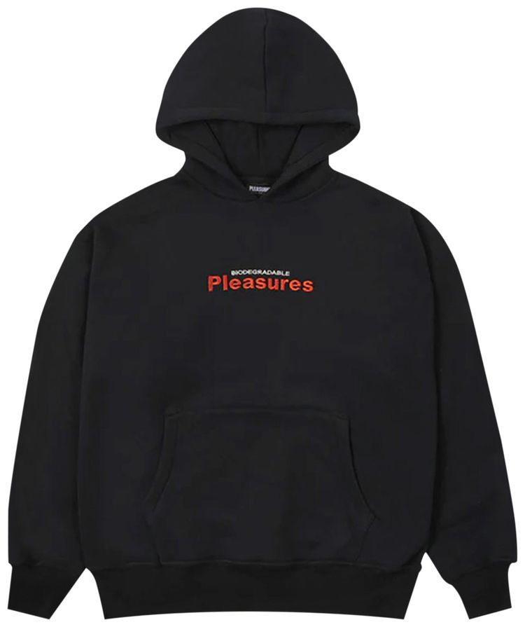 Pleasures Clean Up Hoodie Black