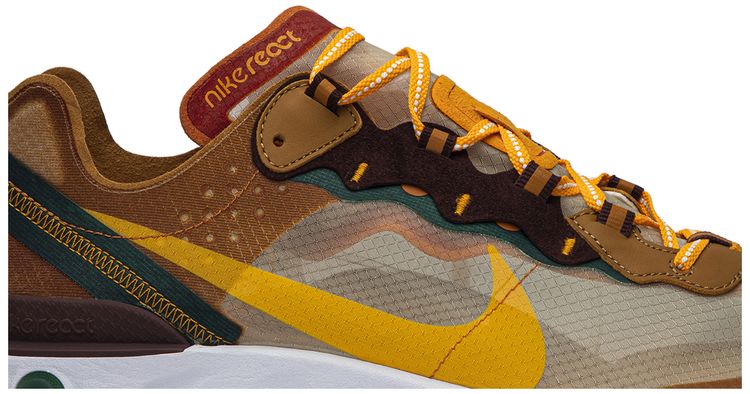 Nike React Element 87 Ivory Orange