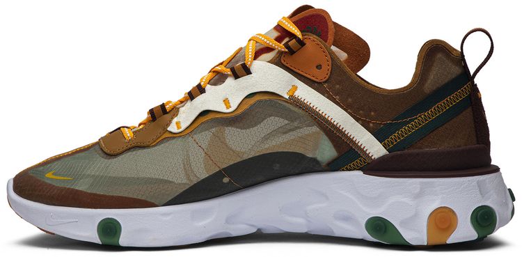 Nike React Element 87 Ivory Orange