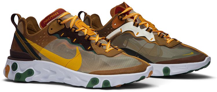 Nike React Element 87 Ivory Orange