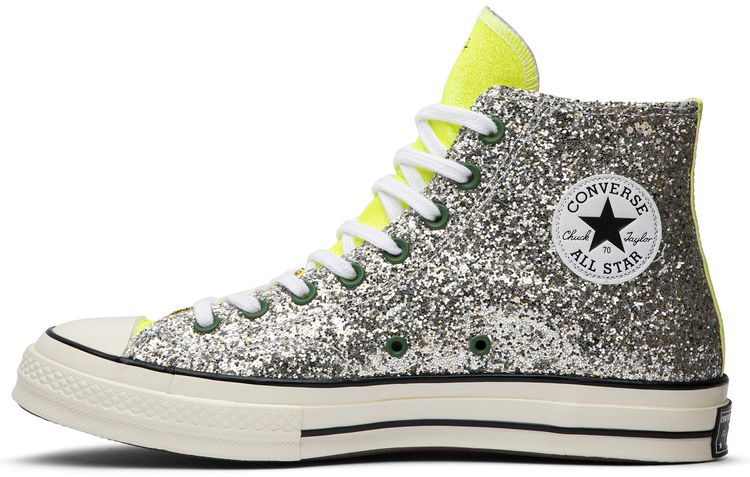 Converse JW Anderson x Chuck 70 High Glitter Pack   Gold Silver