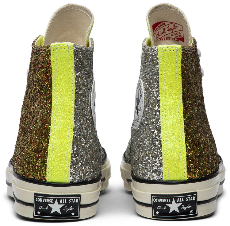 Converse JW Anderson x Chuck 70 High Glitter Pack   Gold Silver