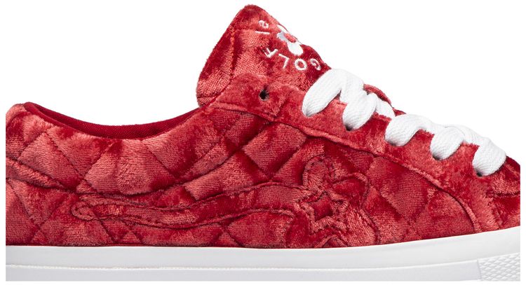 Golf Le Fleur x Converse One Star Quilted Velvet Cherry