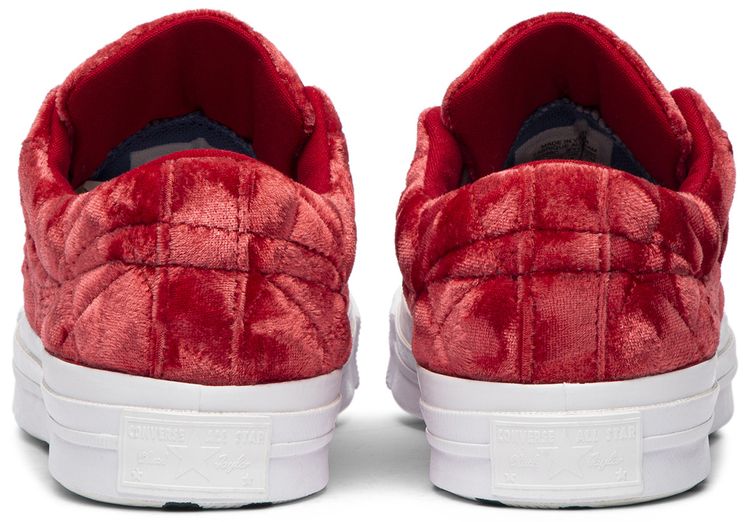 Golf Le Fleur x Converse One Star Quilted Velvet Cherry