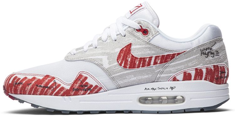 Air Max 1 Sketch To Shelf   University Red