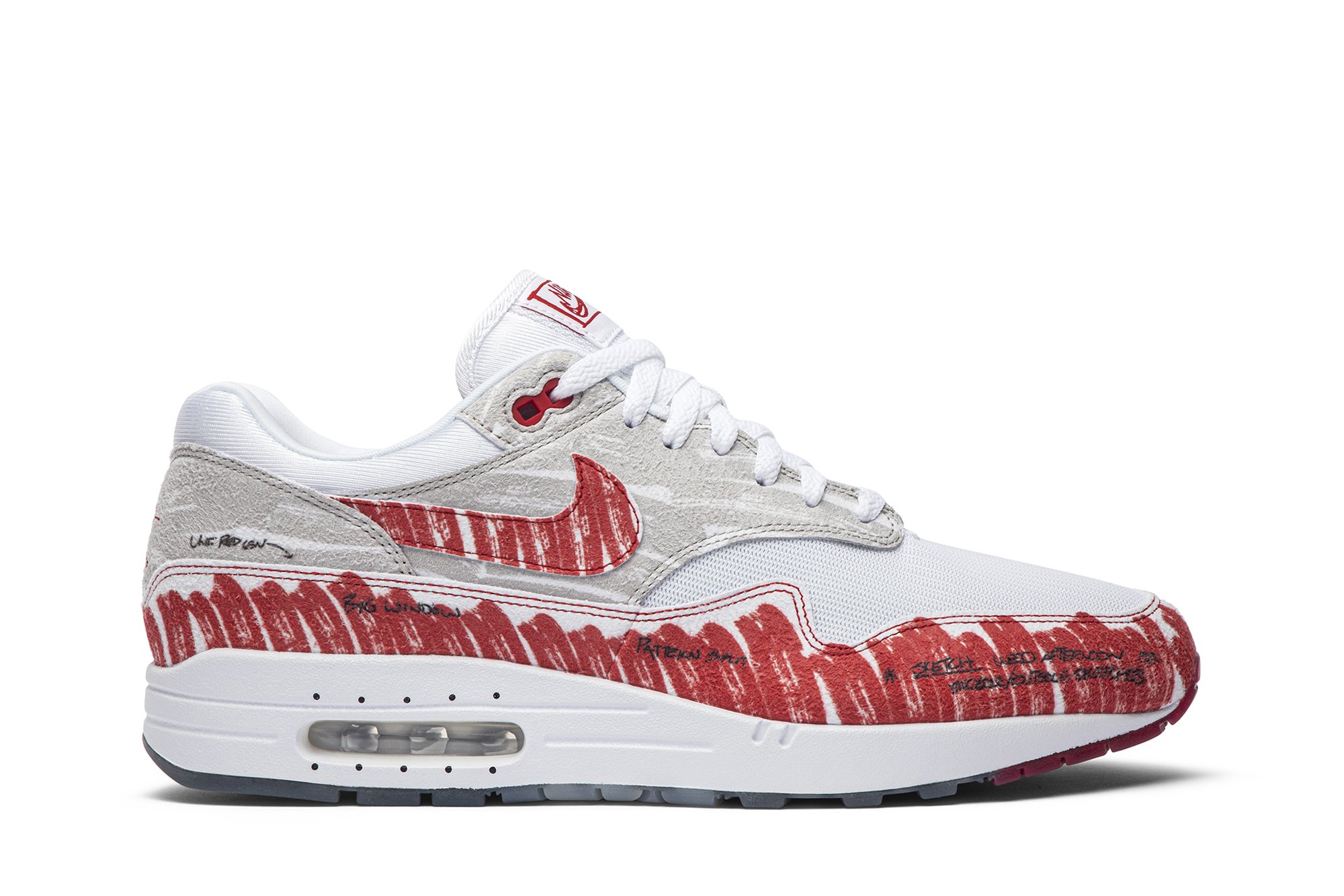 Air Max 1 'Sketch To Shelf - University Red' | GOAT