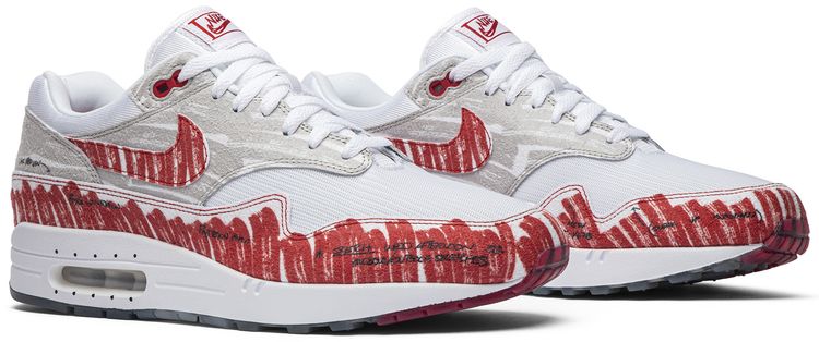 Air Max 1 Sketch To Shelf   University Red