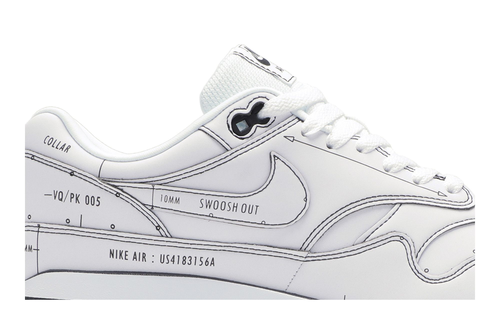 Nike air max 1 schematic white sale