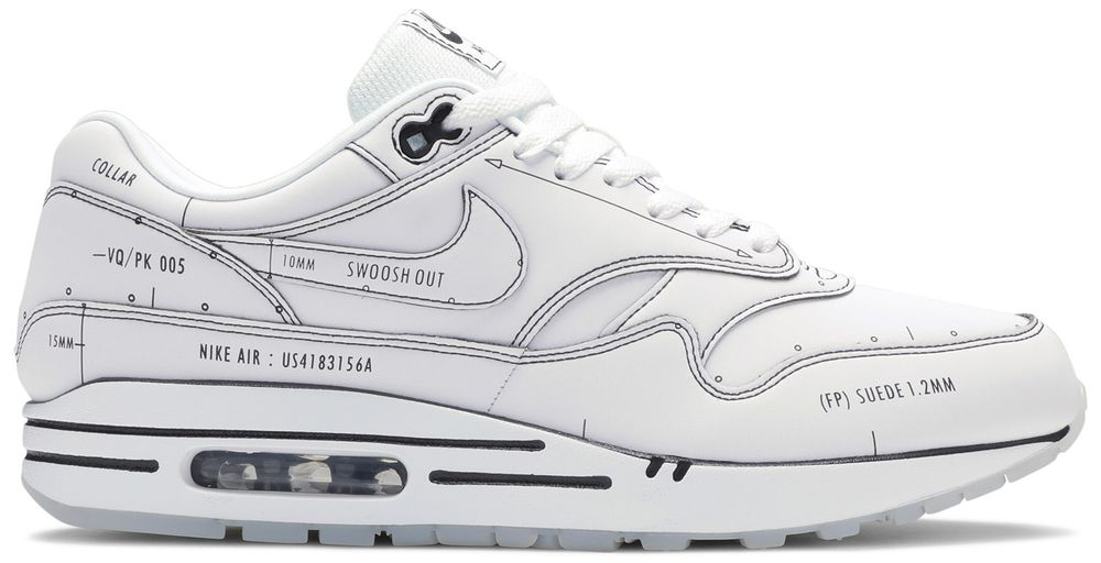 Sketch to shelf air max 1 white Clearance