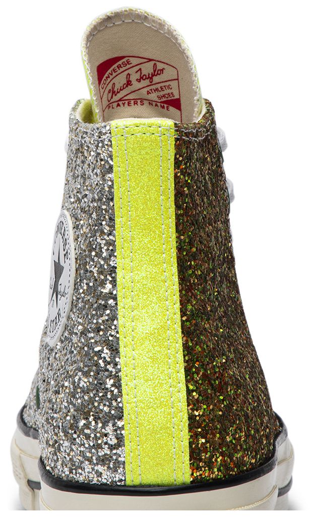 Converse JW Anderson x Chuck 70 High Glitter Pack   Gold Silver
