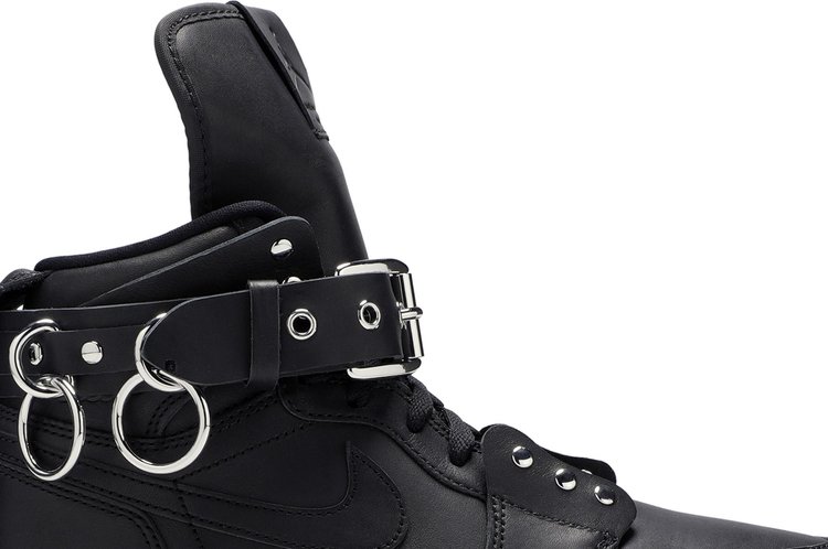 Comme des Garcons x Air Jordan 1 Retro Strap High Black