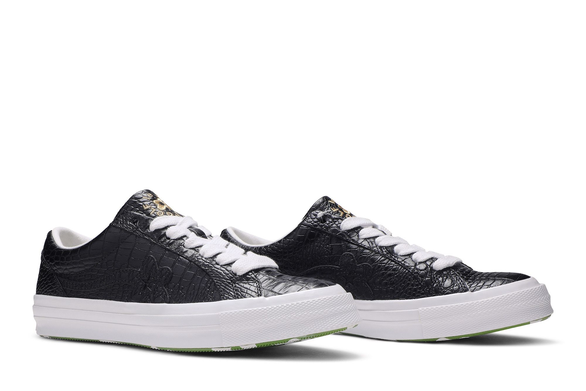 Size 5.0 Golf Le Fleur x One Star Low Gator Collection Black