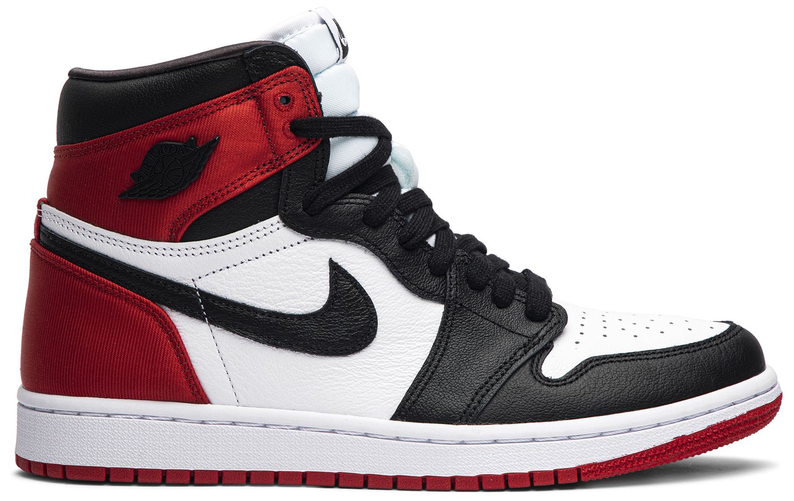 air jordan 1 satin red toe