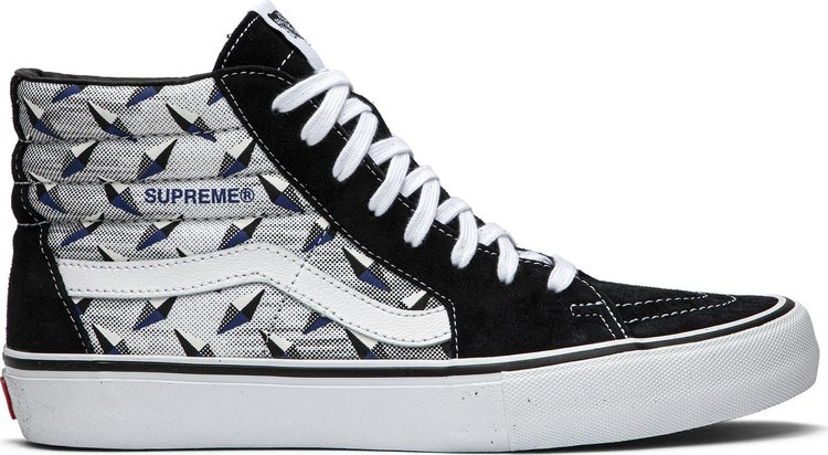 Supreme x Sk8 Hi Pro Diamond Plate Black Grey