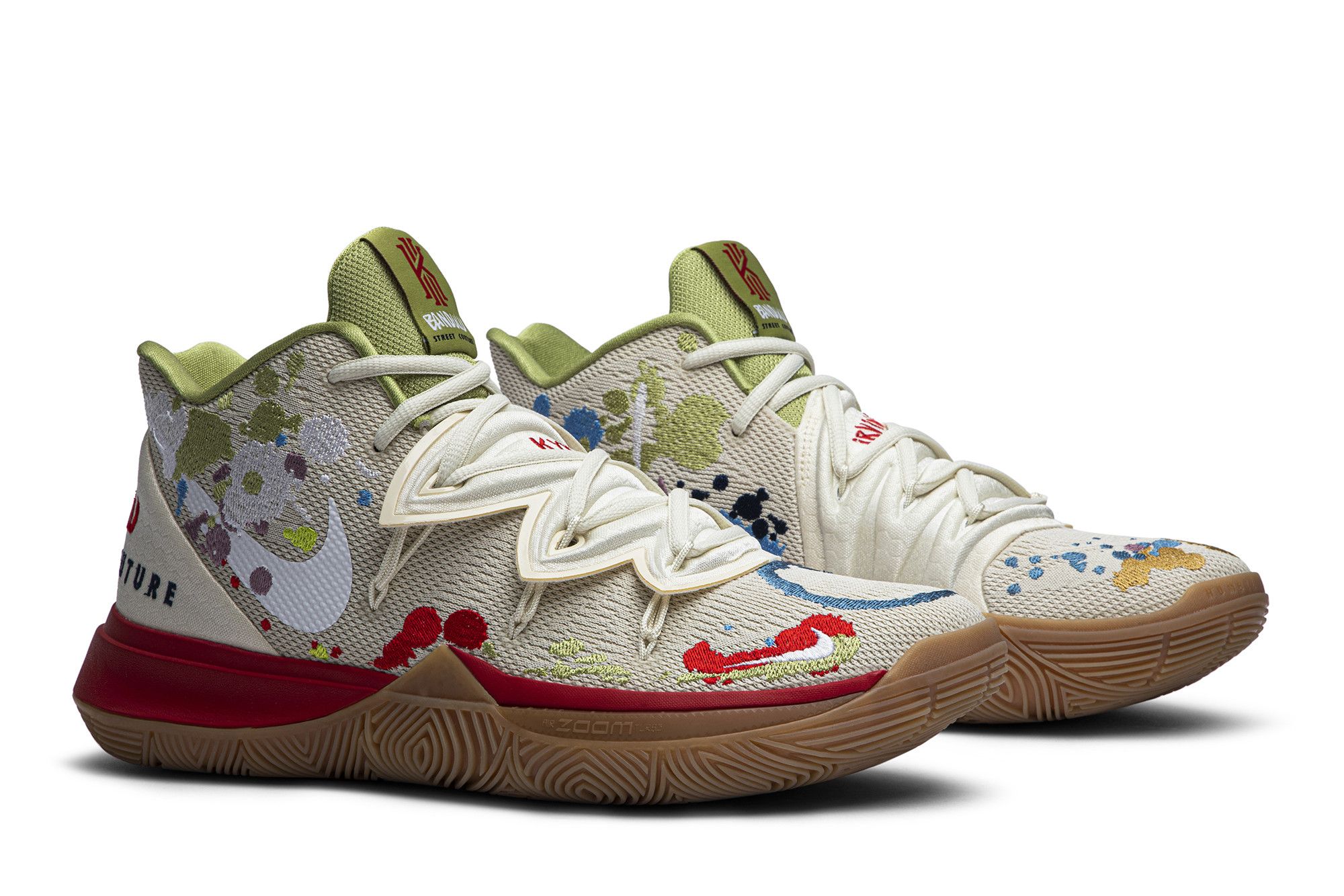 Nike Kyrie 5 Bandulu Embroidered Splatters Sz 13.5c CQ9341