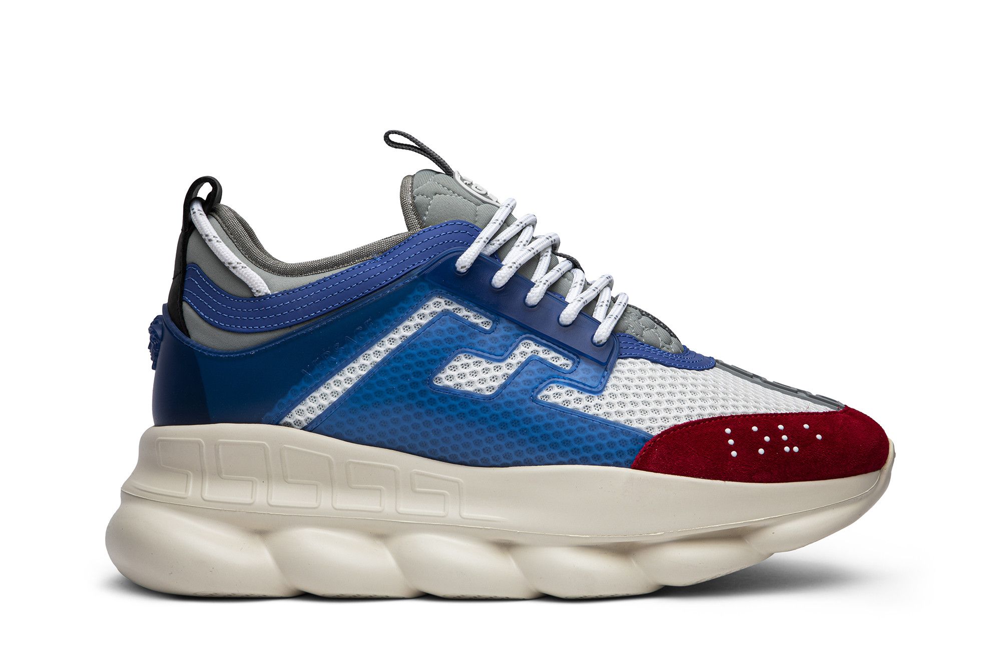 Blue versace top chain reaction