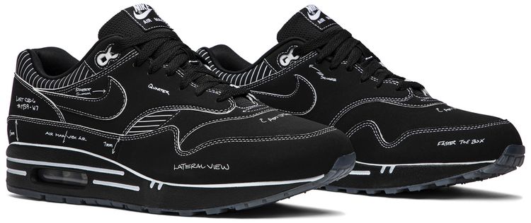Nike Air Max 1 Sketch To Shelf   Black