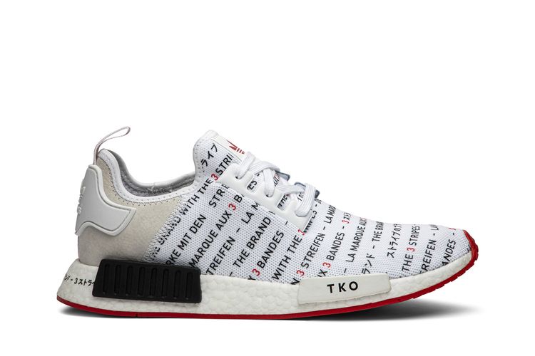 adidas Originals Nmd R1 Shoes White/Black/Red Size 7.5