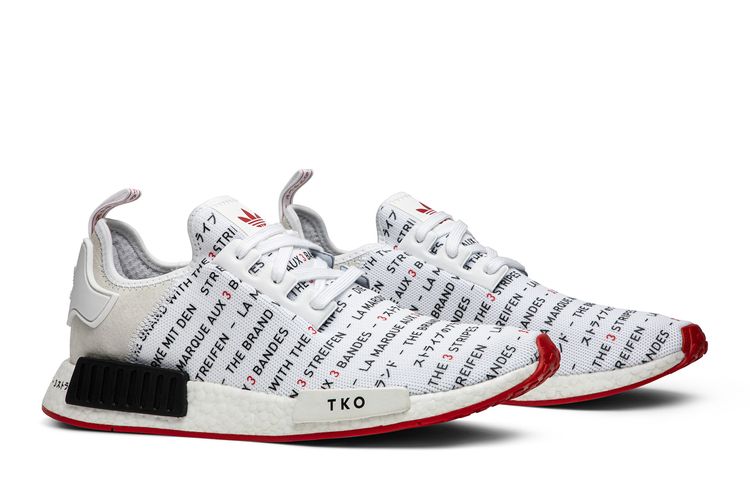 adidas Originals Nmd R1 Shoes White/Black/Red Size 7.5 adidas Originals Nmd R1 Shoes White/Black/Red Size 7.5