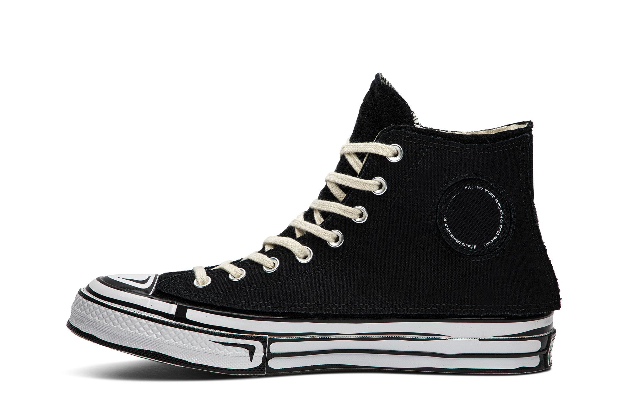 Buy Joshua Vides x Chuck 70 High Interchangeable Panels Black 166558C GOAT