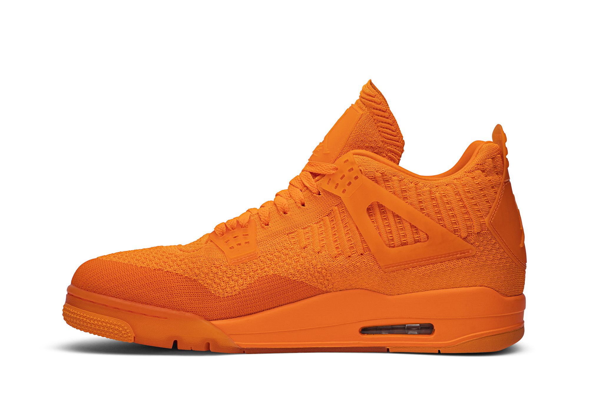 Orange flyknit jordan 4 sales