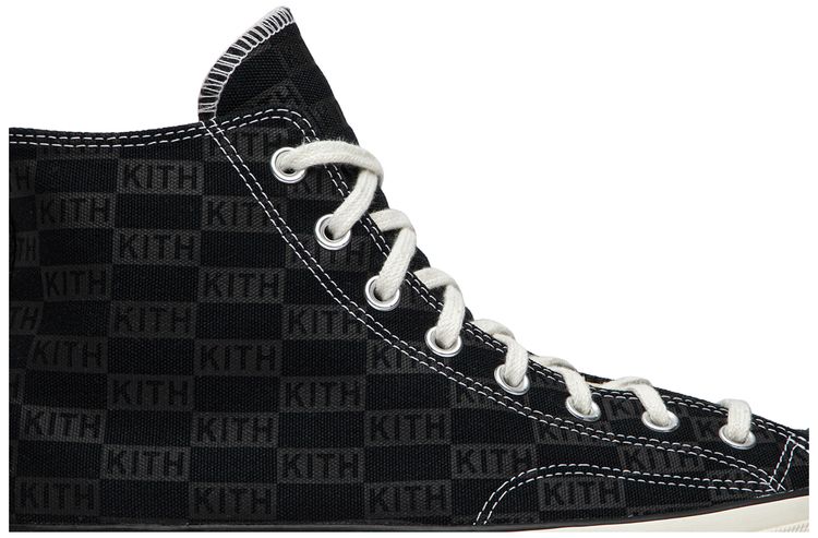 Kith x Chuck 70 High Black Monogram