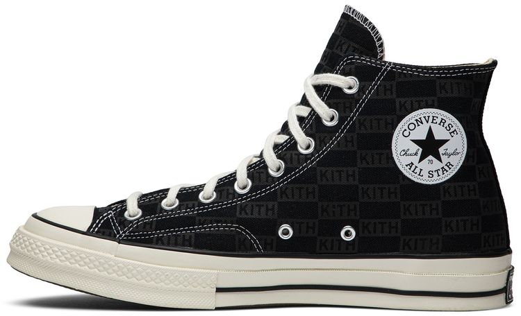 Kith x Chuck 70 High Black Monogram