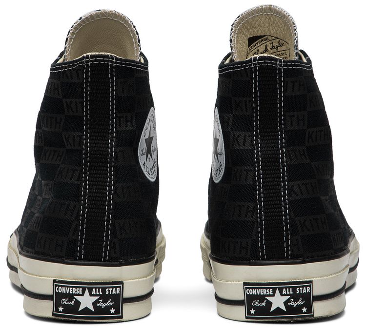 Kith x Chuck 70 High Black Monogram
