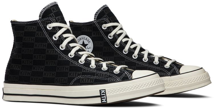 Kith x Chuck 70 High Black Monogram