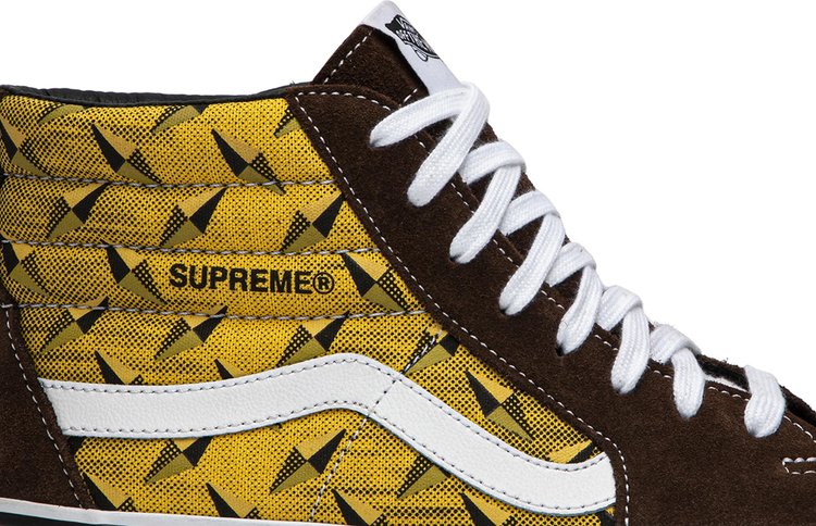 Supreme x Sk8 Hi Pro Diamond Plate Brown