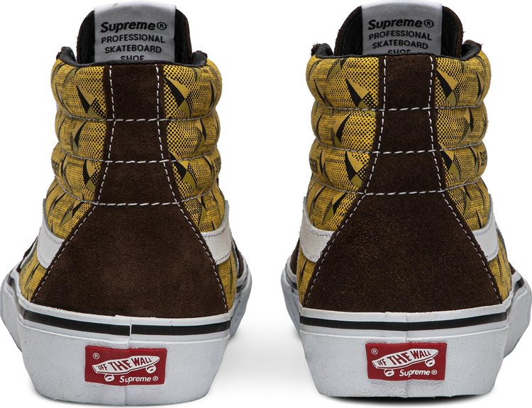 Supreme x Sk8 Hi Pro Diamond Plate Brown