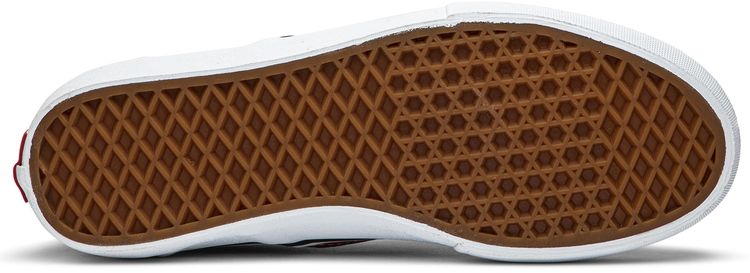 Vans Supreme x Classic Slip On Pro Diamond Plate Red