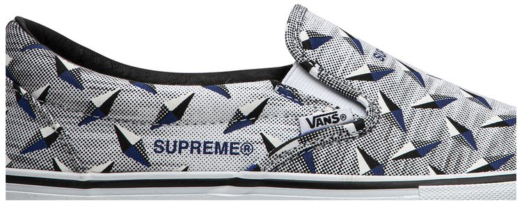 Supreme x Vans Classic Slip On Pro Diamond Plate White